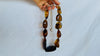 Dramatic Amber Necklace. Antique Sterling Silver Beads. Maximalist Designer Jewelry.