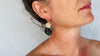 Turquoise & Silver Earrings. Handmade Sterling Silver Jewelry. Natural Hubei Stone. S/N