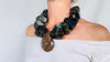 Labradorite & Ammonite Necklace. One-of-a-Kind. Sterling Silver.