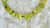 Rutilated Prehnite Necklace. Sterling Silver. 2641