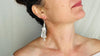 Silver Hmong Dangle Earrings with Bells. Sterling Silver Handmade in Thailand. 0115