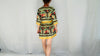Vintage Uzbek Suzani Hand-Embroidered Cotton Mini Dress. XS-S