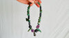 Fluorite & Guatemalita Necklace with Barro Negro. Handcrafted Designer Necklace.