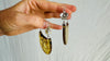 Large Amber Earrings. Sterling Silver Ear Wire. 0959