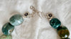 Green Jasper Necklace. Green Moonstone. Sterling Silver. 1377
