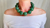 Aventurine Spheres Necklace. Sterling Silver. Adjustable. 1163