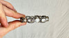 Sterling Silver Indian Bangle PAIR. Crystal & Sterling Silver. Exquisite. 1033