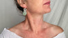 Guatemalan Jade Earrings. Sterling Silver. 0643