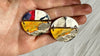 Bumble Bee Jasper Earrings. 2202