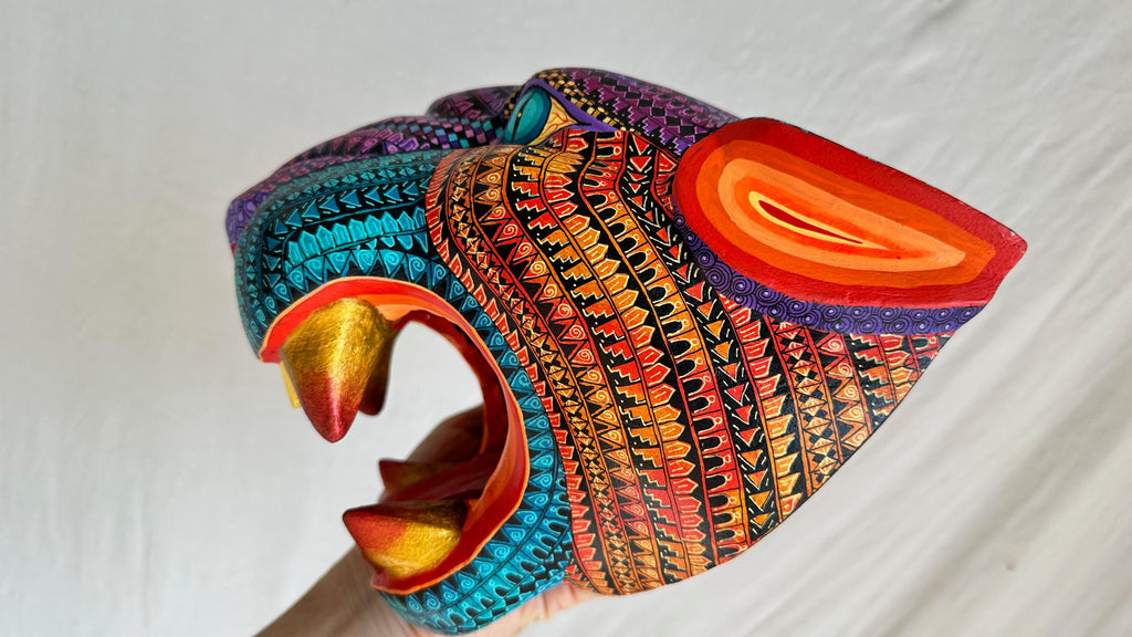 Jaguar Alebrije Mask. Big! Oaxaca, Mexico. Spirit Animal.