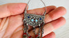 Vintage Uzbek Bukhara Earrings. Sterling Silver and Enamel. 0686