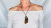 Amber & Sterling Pendant on a Silver Chain. 2876