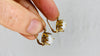 Vintage Ecuadorian Gold Earrings With Pearls. 18kt. 0377