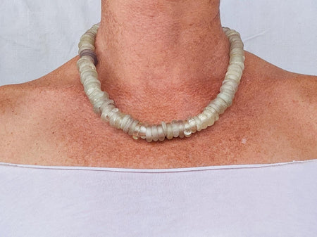 Old African Trade Dogon Annular Beaded Necklace. 2843