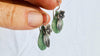 Guatemalan Jade Earrings. Handmade Sterling Silver Jewelry. 4409