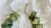 Rutilated Prehnite Necklace. Sterling Silver. 2312