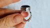 Amber Heart Botanicals Ring. Sterling Silver. Adjustable Size. AP-456
