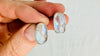 Rainbow Moonstone Post Earrings. Handmade Sterling Silver Jewelry. Small Gift for Her. 0908