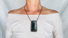 Mayan Black Jade Pendant. Hand-Carved. Guatemala. s/n