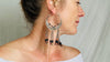Vintage Uzbek Hoop Earrings. Bukhara Silver and Coral Earrings. 2626