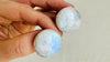 Rainbow Moonstone Post Earrings. Handmade Sterling Silver Jewelry. Small Gift for Her. 4081