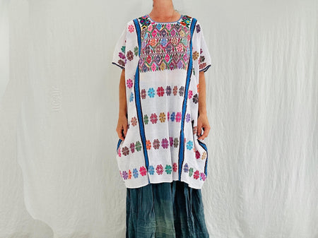 Hand Woven Amuzgo Huipil Dress. Guerrero, Mexico. 4309