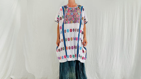 Hand Woven Amuzgo Huipil Dress. Guerrero, Mexico. 4309