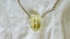 Citrine & Silver Pendant Necklace. Handmade Sterling Silver Chain. 2306