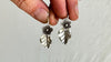 Silver Flower Earrings. 2339