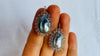 Oaxaca Filigree Earrings. Sterling Silver & Pearl. Mexico. Frida Kahlo. 2819