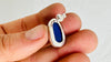 Lapis Lazuli Asymmetrical Earrings. Sterling Silver. 0714