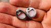 Pink Opal Post Earrings. Faceted. Recycled Sterling Silver. 3015