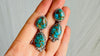 Vintage Navajo Turquoise Post Earrings. Diné Jewelry in Sterling Silver I Handmade American Turquoise. 4103