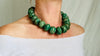 Guatemalita Jade Necklace. Sterling Silver.