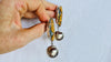 Maligano Jasper Earrings with Squash Blossoms. Sterling Silver. 2888