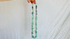 Long Fluorite & Sterling Silver Necklace.