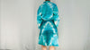 Cotton Velvet Tie Dyed Robe. Luxe Robe. 100% Cotton. One size.