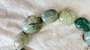 Green Jasper Necklace. Green Moonstone. Sterling Silver. 1377