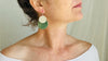 Guatemalan Jade Earrings. Sterling Silver