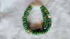 Duo of Guatemalita Bracelets. Beaded with Sterling Silver.