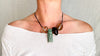 Aventurine Cicada and Smoky Quartz Pendant Necklace. Medicine Necklace. 2280