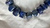Lapis Skully Beaded Necklace. Sterling Silver. 1196