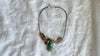 Aventurine Cicada and Smoky Quartz Pendant Necklace. Medicine Necklace. 2384