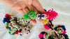Pair Vintage Banjara Bracelets. Beaded Tassel Accessories and Decor! 4297