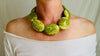 Serpentine Necklace. Large Organic Shapes. Sterling Silver. 2179