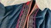 Vintage Tribal Red Dao Indigo Jacket. Fabulous Embroidery. Hmong Vietnam S-M