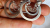 Sterling Oaxacan Earrings. Traditional Design. Sterling Silver. Oaxaca, Mexico. AP-174