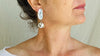 Dendritic Agate Earrings. Designer Sterling Silver Handmade Jewelry. 2440