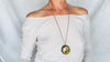 Labradorite Pendant Necklace. Heavy Sterling Silver Chain. 2716