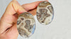 Large Agate and Silver Post Earrings. Handmade Sterling Silver Jewelry. 4089